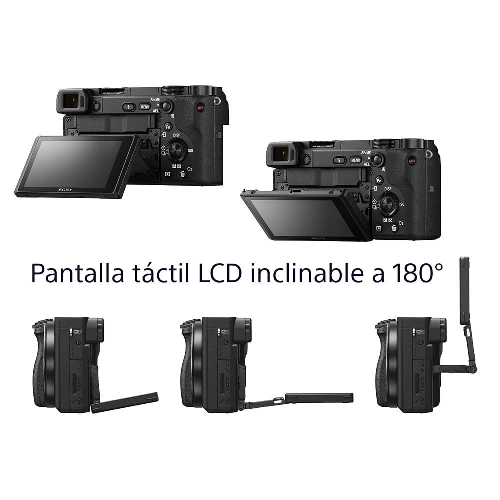 Cámara a6400 con montura E y sensor APS-C | Sony Store Chile
