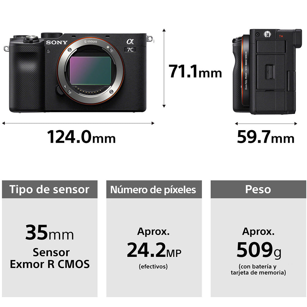 Cámara compacta full-frame a7C  Sony Store Chile - Sony Store Chile