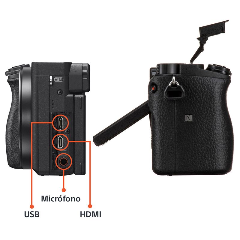 Sony α6400 SONY Sony Alpha ILCE6400 A6400 Cuerpo Negro | falabella.com
