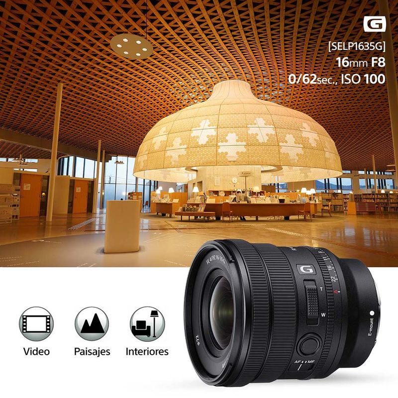 FE PZ 16-35 mm F4 G | Sony Store Chile - Sony Store Chile