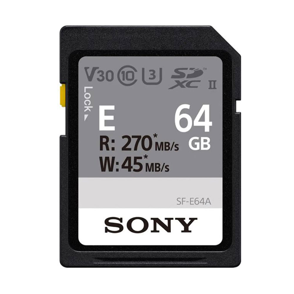 Tarjeta de Memoria SD 64GB Serie E SF-E64A | Sony Store Chile